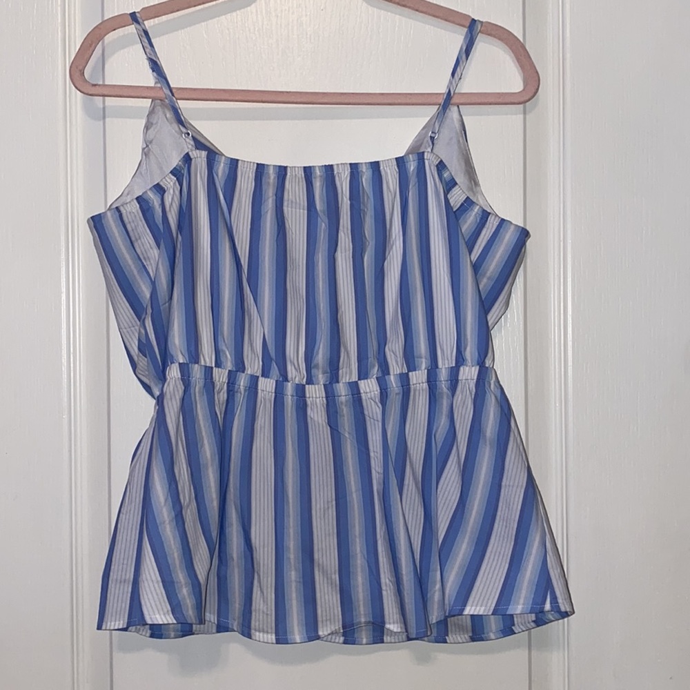 EXPRESS STRIPED WRAP TOP - Picture 3 of 9